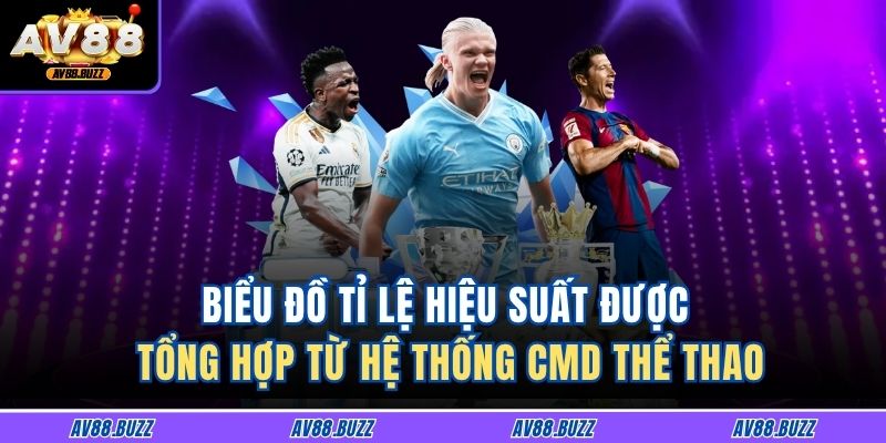 Biểu đồ tỉ lệ hiệu suất được tổng hợp từ hệ thống CMD thể thao